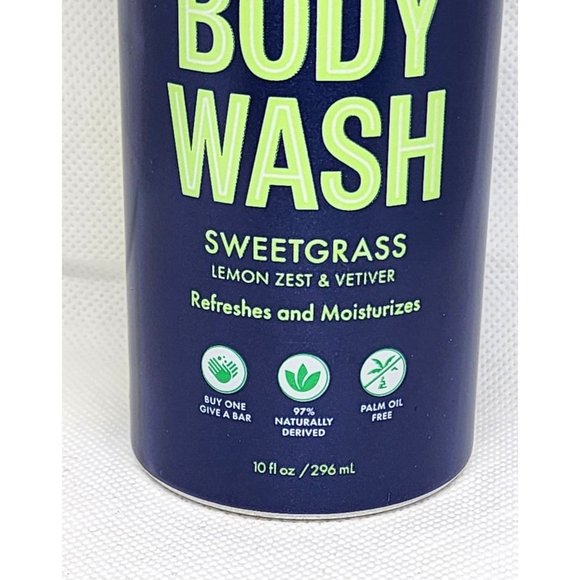 Hand In Hand Sustainable Suds Sweetgrass Lemon Zest & Vetiver Body Wash - Picture 3 of 8